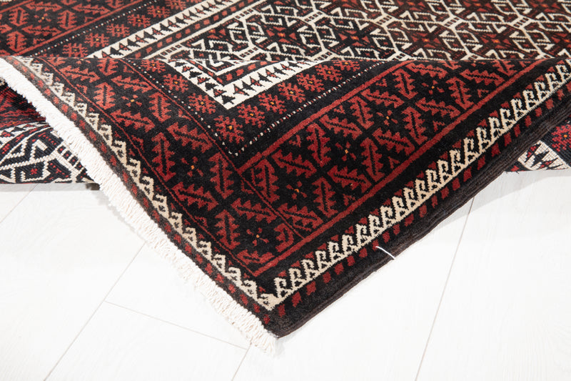 6' 7" x 3' 3" Excellent Hand-Knotted Vintage Fine Tribal Rug - Yasi & Fara 