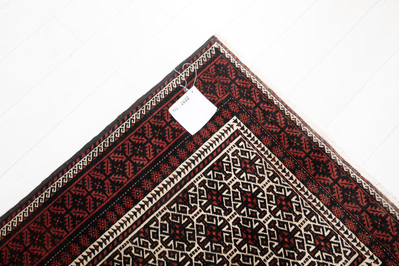6' 7" x 3' 3" Excellent Hand-Knotted Vintage Fine Tribal Rug - Yasi & Fara 