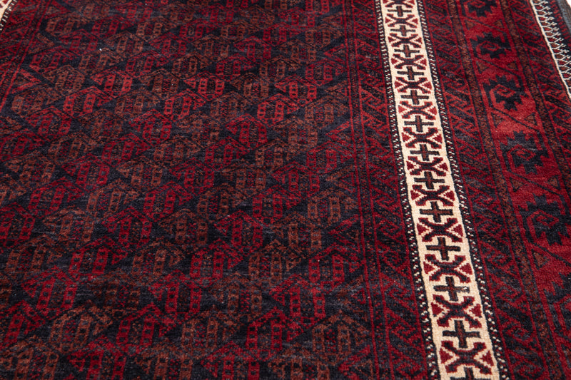 6' 5" x 3' 2" Excellent Hand-Knotted Fine Tribal Rug - Yasi & Fara 