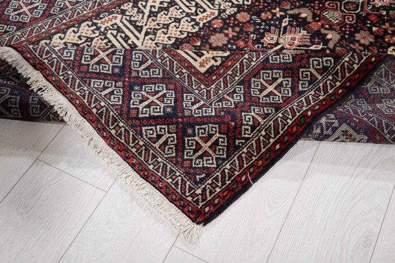6' 4" x 3' 4" Excellent Hand-Knotted Extra Fine Tribal Rug - Yasi & Fara 