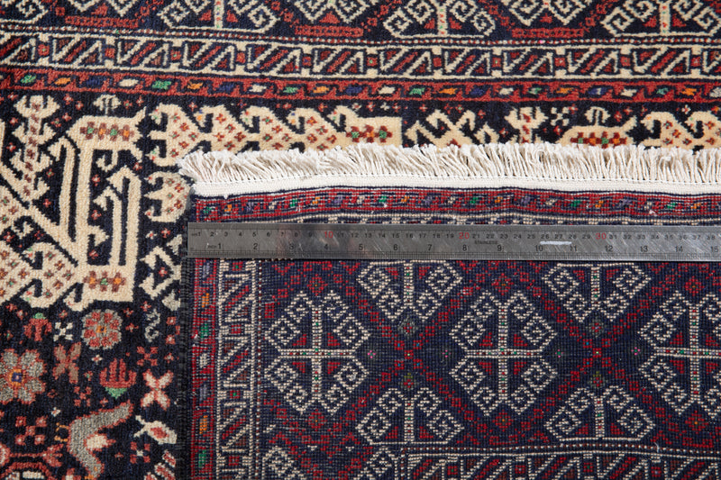 6' 4" x 3' 4" Excellent Hand-Knotted Extra Fine Tribal Rug - Yasi & Fara 