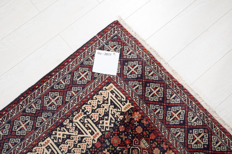6' 4" x 3' 4" Excellent Hand-Knotted Extra Fine Tribal Rug - Yasi & Fara 