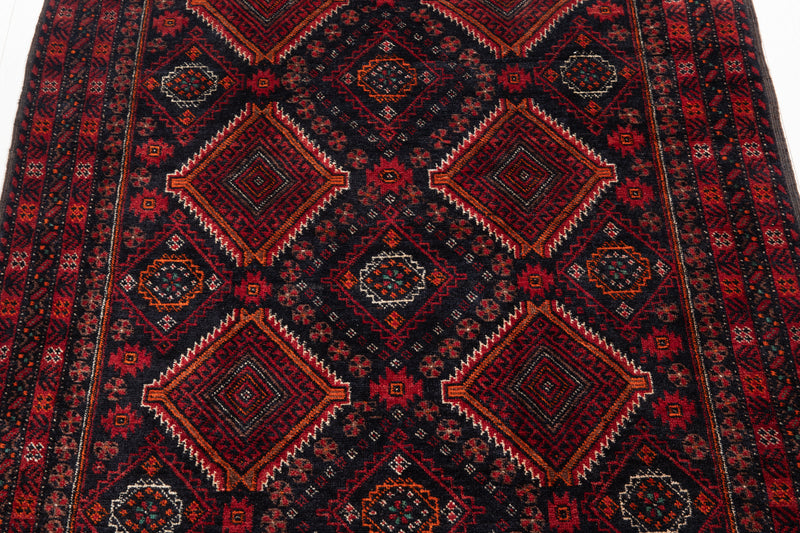6' 9" x 3' 8" Excellent Hand-Knotted Vintage Fine Tribal Rug - Yasi & Fara 