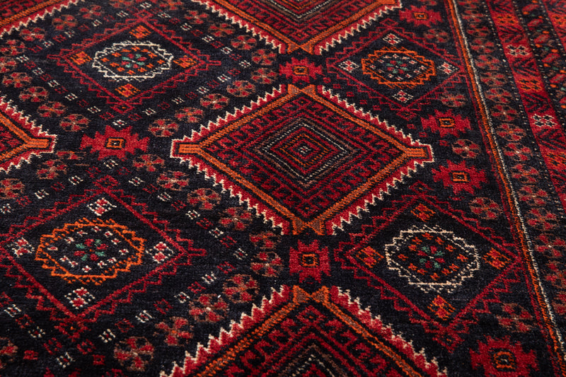 6' 9" x 3' 8" Excellent Hand-Knotted Vintage Fine Tribal Rug - Yasi & Fara 