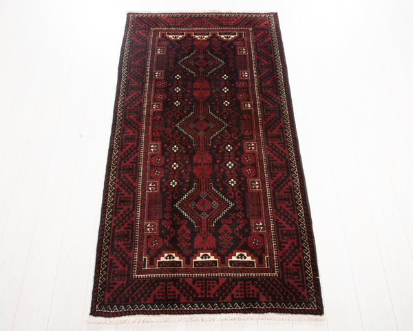 6' 4" x 3' 3" Excellent Hand-Knotted Vintage Fine Tribal Rug - Yasi & Fara 