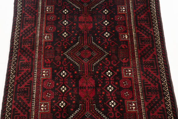 6' 4" x 3' 3" Excellent Hand-Knotted Vintage Fine Tribal Rug - Yasi & Fara 