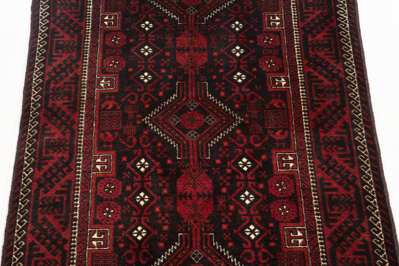 6' 4" x 3' 3" Excellent Hand-Knotted Vintage Fine Tribal Rug - Yasi & Fara 