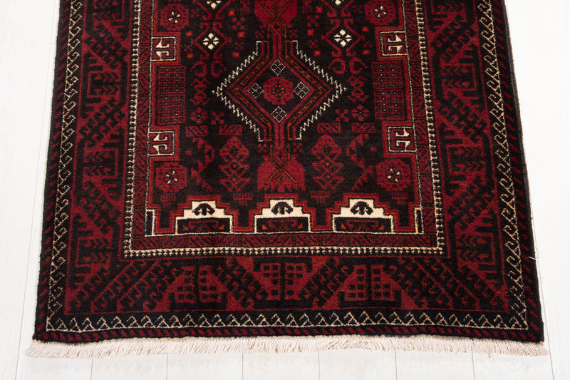 6' 4" x 3' 3" Excellent Hand-Knotted Vintage Fine Tribal Rug - Yasi & Fara 