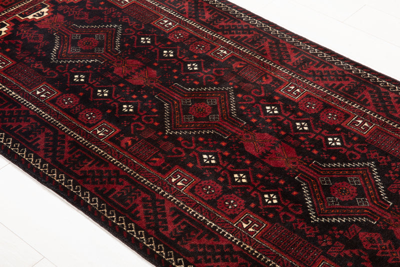 6' 4" x 3' 3" Excellent Hand-Knotted Vintage Fine Tribal Rug - Yasi & Fara 