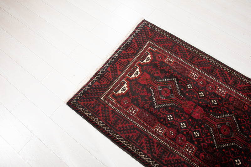 6' 4" x 3' 3" Excellent Hand-Knotted Vintage Fine Tribal Rug - Yasi & Fara 