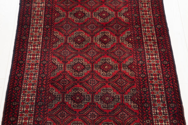 6' 10" x 3' 5" Excellent Hand-Knotted Vintage Fine Tribal Rug - Yasi & Fara 