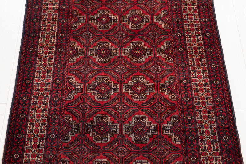 6' 10" x 3' 5" Excellent Hand-Knotted Vintage Fine Tribal Rug - Yasi & Fara 