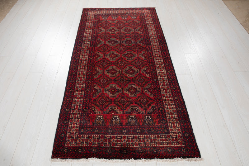 6' 10" x 3' 5" Excellent Hand-Knotted Vintage Fine Tribal Rug - Yasi & Fara 