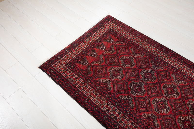 6' 10" x 3' 5" Excellent Hand-Knotted Vintage Fine Tribal Rug - Yasi & Fara 