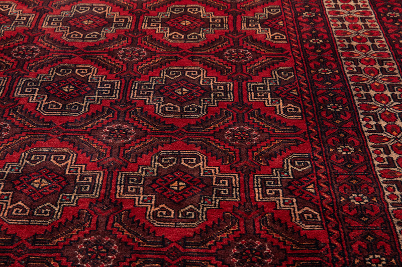 6' 10" x 3' 5" Excellent Hand-Knotted Vintage Fine Tribal Rug - Yasi & Fara 