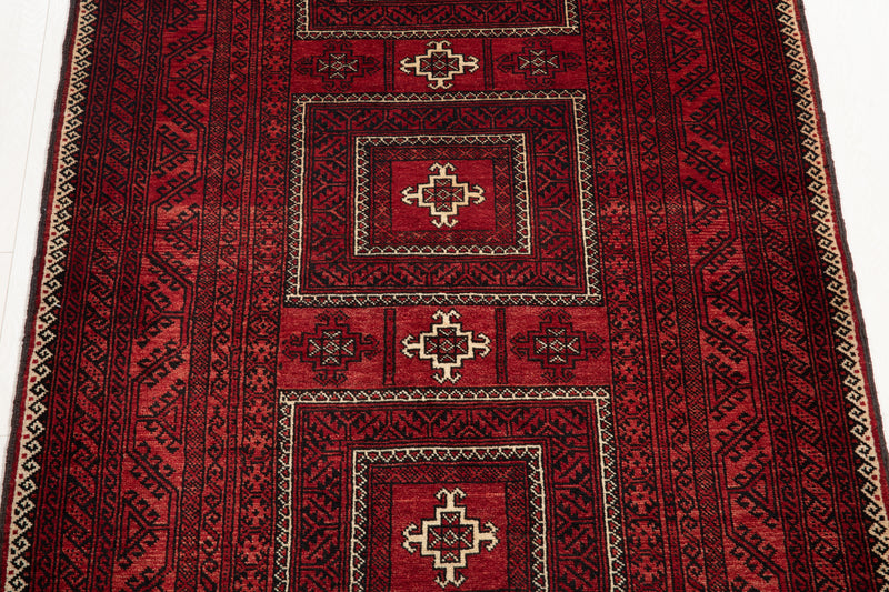 6' 7" x 3' 9" Excellent Hand-Knotted Vintage Fine Tribal Rug - Yasi & Fara 