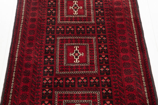 6' 11" x 3' 6" Excellent Hand-Knotted Vintage Fine Tribal Rug - Yasi & Fara 