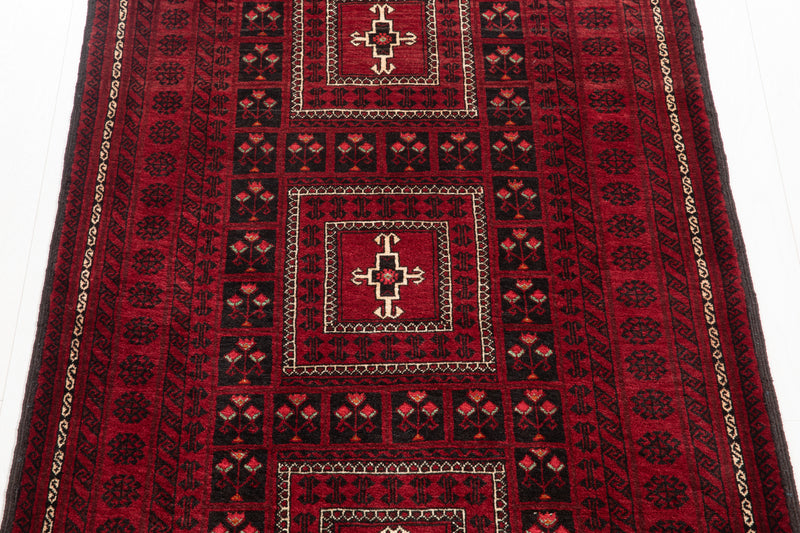 6' 11" x 3' 6" Excellent Hand-Knotted Vintage Fine Tribal Rug - Yasi & Fara 