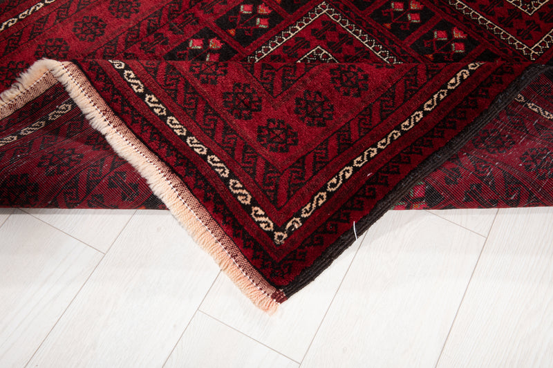 6' 11" x 3' 6" Excellent Hand-Knotted Vintage Fine Tribal Rug - Yasi & Fara 