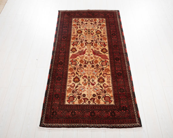 6' 11" x 3' 5" Excellent Hand-Knotted Vintage Tribal Rug - Yasi & Fara 