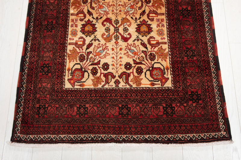 6' 11" x 3' 5" Excellent Hand-Knotted Vintage Tribal Rug - Yasi & Fara 