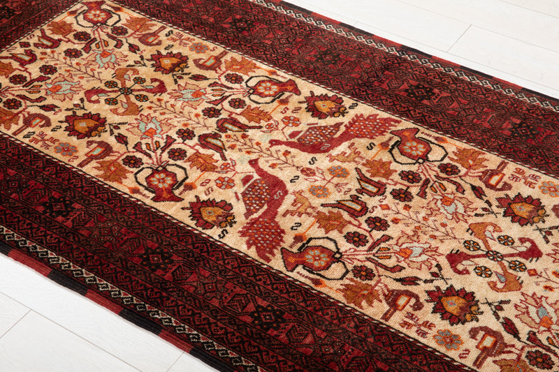6' 11" x 3' 5" Excellent Hand-Knotted Vintage Tribal Rug - Yasi & Fara 