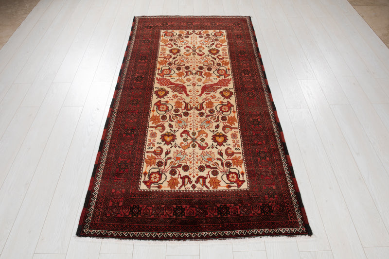 6' 11" x 3' 5" Excellent Hand-Knotted Vintage Tribal Rug - Yasi & Fara 