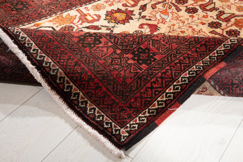 6' 11" x 3' 5" Excellent Hand-Knotted Vintage Tribal Rug - Yasi & Fara 