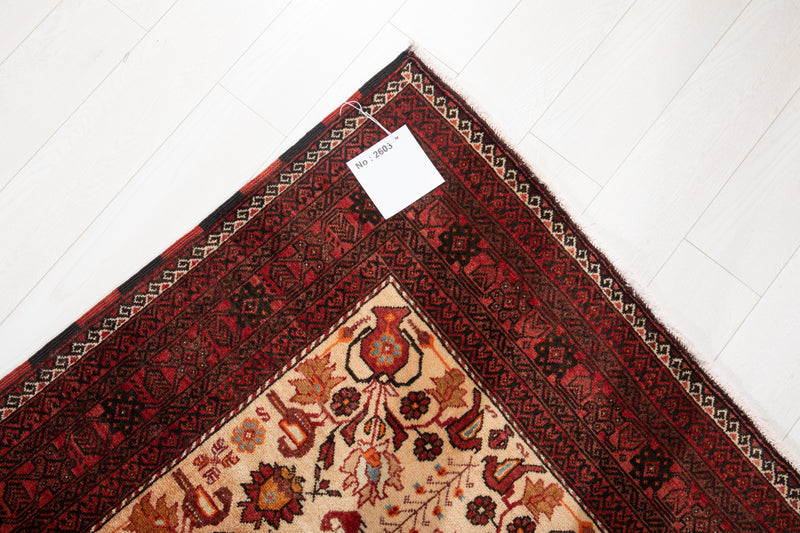 6' 11" x 3' 5" Excellent Hand-Knotted Vintage Tribal Rug - Yasi & Fara 