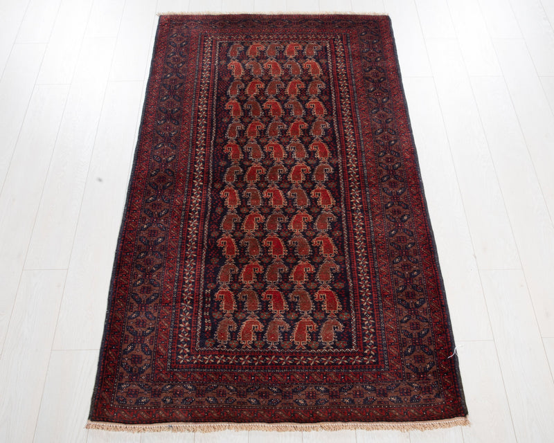 6' 2" x 3' 4" Excellent Hand-Knotted Vintage Tribal Rug - Yasi & Fara 