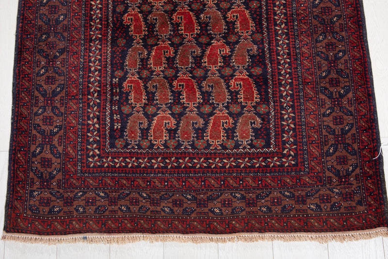 6' 2" x 3' 4" Excellent Hand-Knotted Vintage Tribal Rug - Yasi & Fara 