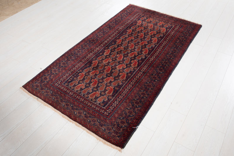 6' 2" x 3' 4" Excellent Hand-Knotted Vintage Tribal Rug - Yasi & Fara 