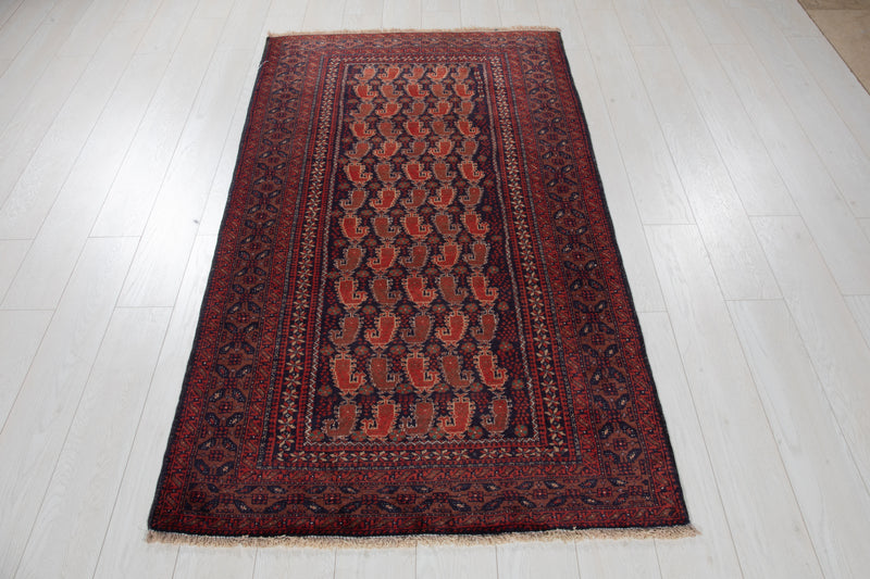 6' 2" x 3' 4" Excellent Hand-Knotted Vintage Tribal Rug - Yasi & Fara 