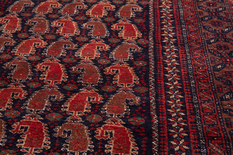 6' 2" x 3' 4" Excellent Hand-Knotted Vintage Tribal Rug - Yasi & Fara 