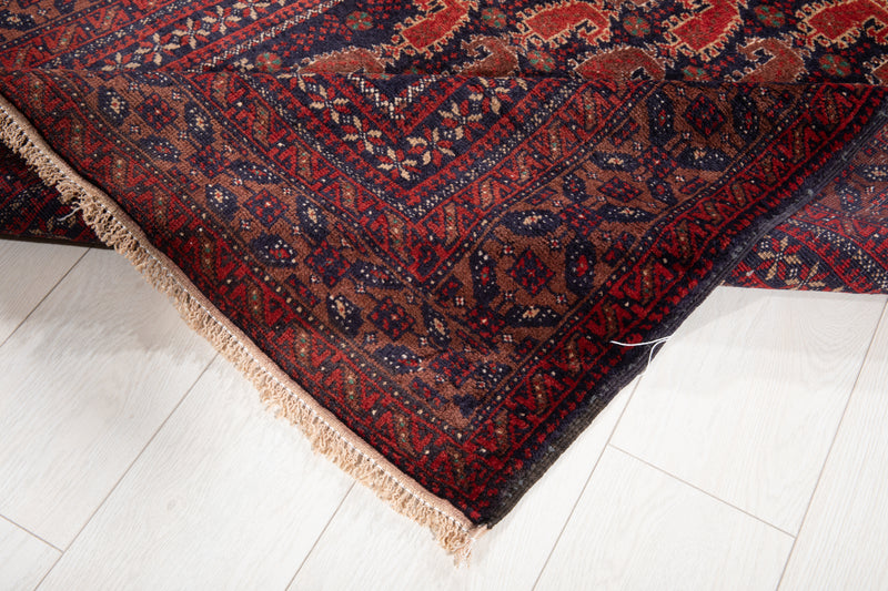 6' 2" x 3' 4" Excellent Hand-Knotted Vintage Tribal Rug - Yasi & Fara 