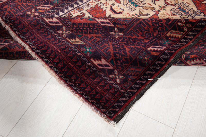 6' 10" x 3' 7" Excellent Hand-Knotted Vintage Fine Tribal Rug - Yasi & Fara 