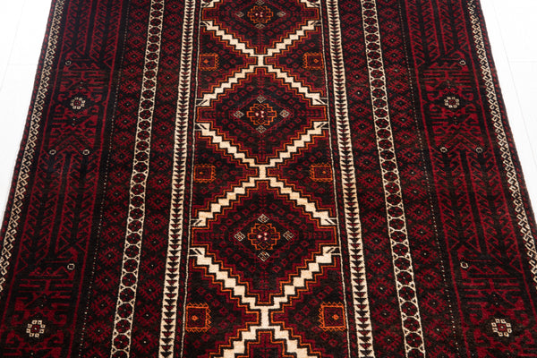 6' 8" x 3' 6" Excellent Hand-Knotted Vintage Fine Tribal Rug - Yasi & Fara 