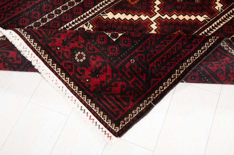 6' 8" x 3' 6" Excellent Hand-Knotted Vintage Fine Tribal Rug - Yasi & Fara 