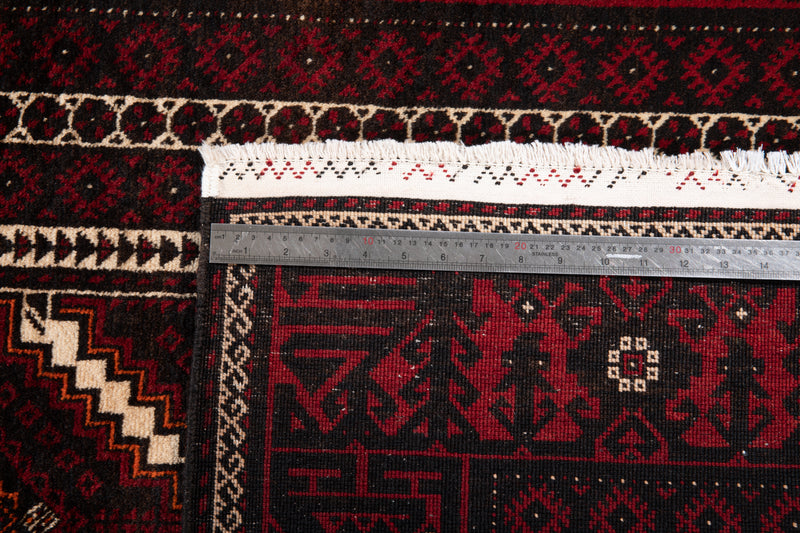 6' 8" x 3' 6" Excellent Hand-Knotted Vintage Fine Tribal Rug - Yasi & Fara 