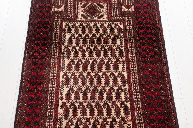 6' x 3' 1" Excellent Hand-Knotted Vintage Fine Tribal Prayer Rug - Yasi & Fara 