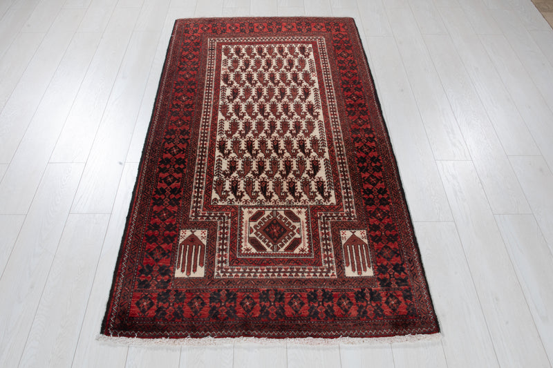 6' x 3' 1" Excellent Hand-Knotted Vintage Fine Tribal Prayer Rug - Yasi & Fara 