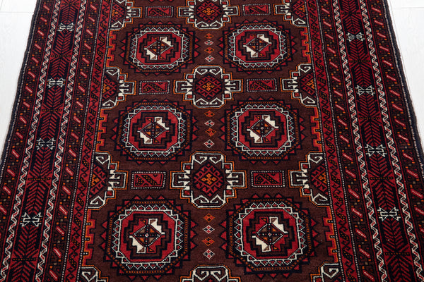 6' 8" x 3' 6" Excellent Hand-Knotted Vintage Fine Tribal Rug - Yasi & Fara 