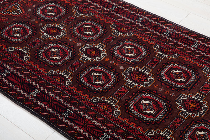 6' 8" x 3' 6" Excellent Hand-Knotted Vintage Fine Tribal Rug - Yasi & Fara 