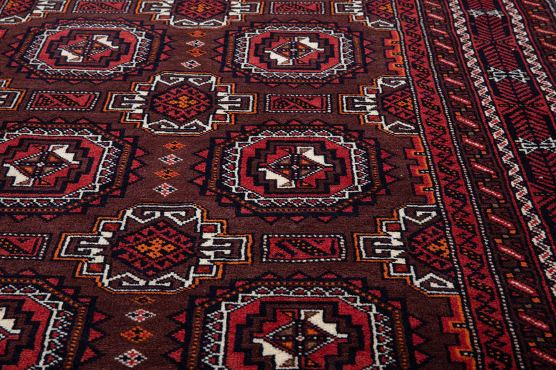6' 8" x 3' 6" Excellent Hand-Knotted Vintage Fine Tribal Rug - Yasi & Fara 