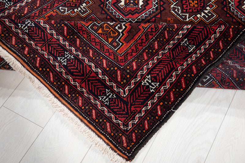 6' 8" x 3' 6" Excellent Hand-Knotted Vintage Fine Tribal Rug - Yasi & Fara 
