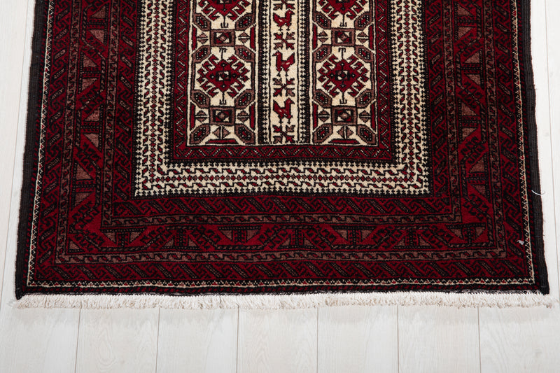 5' 10" x 3' 2" Excellent Hand-Knotted Vintage Fine Tribal Rug - Yasi & Fara 