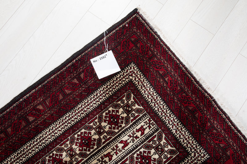 5' 10" x 3' 2" Excellent Hand-Knotted Vintage Fine Tribal Rug - Yasi & Fara 