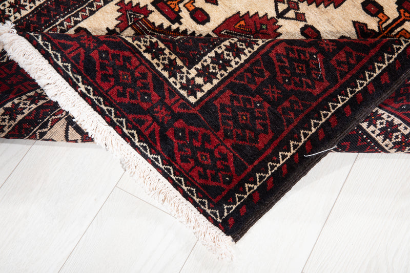 6' 7" x 3' 4" Excellent Hand-Knotted Vintage Fine Tribal Rug - Yasi & Fara 