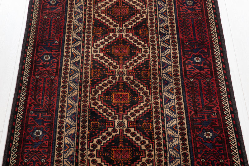 6' 4" x 3' 8" Excellent Hand-Knotted Vintage Fine Tribal Rug - Yasi & Fara 