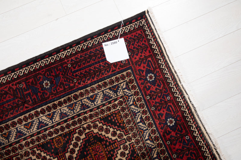 6' 4" x 3' 8" Excellent Hand-Knotted Vintage Fine Tribal Rug - Yasi & Fara 
